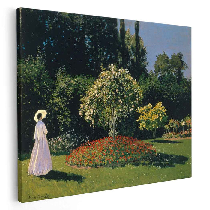 Jeanne-Marguerite Lecadre in the Garden (1866) by Claude Monet