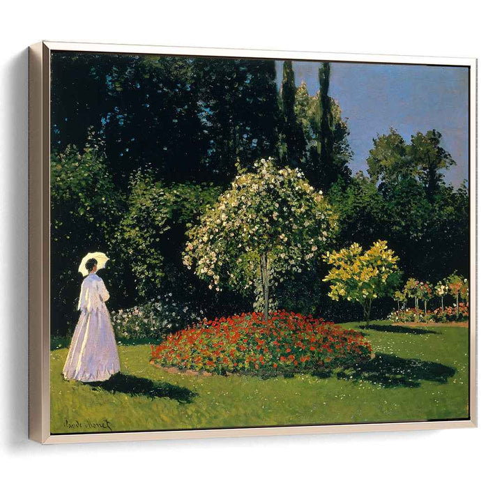 Jeanne-Marguerite Lecadre in the Garden (1866) by Claude Monet