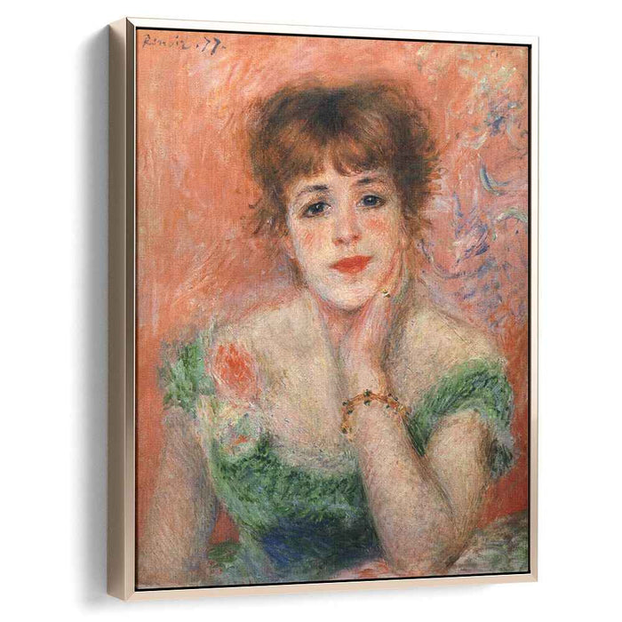 Jeanne Samary in a Low Necked Dress (1877) by Pierre-Auguste Renoir