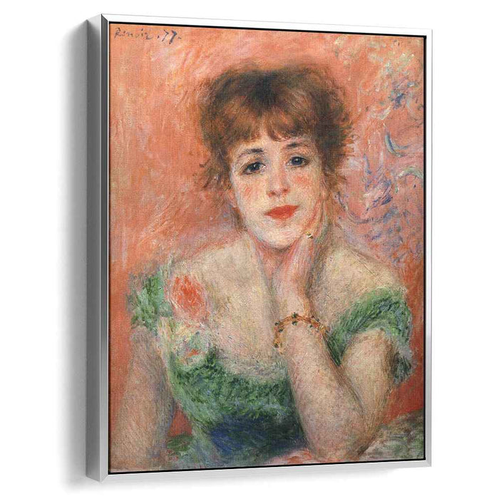 Jeanne Samary in a Low Necked Dress (1877) by Pierre-Auguste Renoir