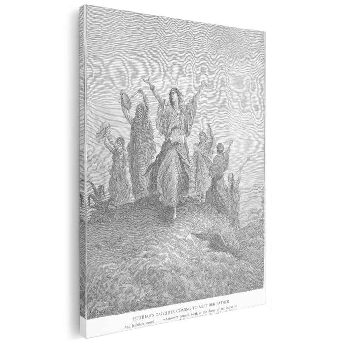 Jephthah's Daughter Comes to Meet Her Father by Gustave Dore