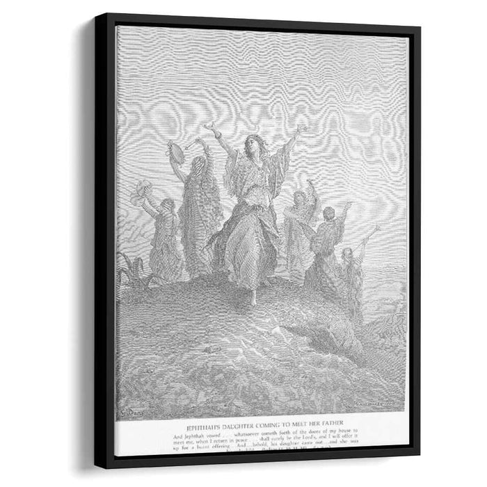 Jephthah's Daughter Comes to Meet Her Father by Gustave Dore