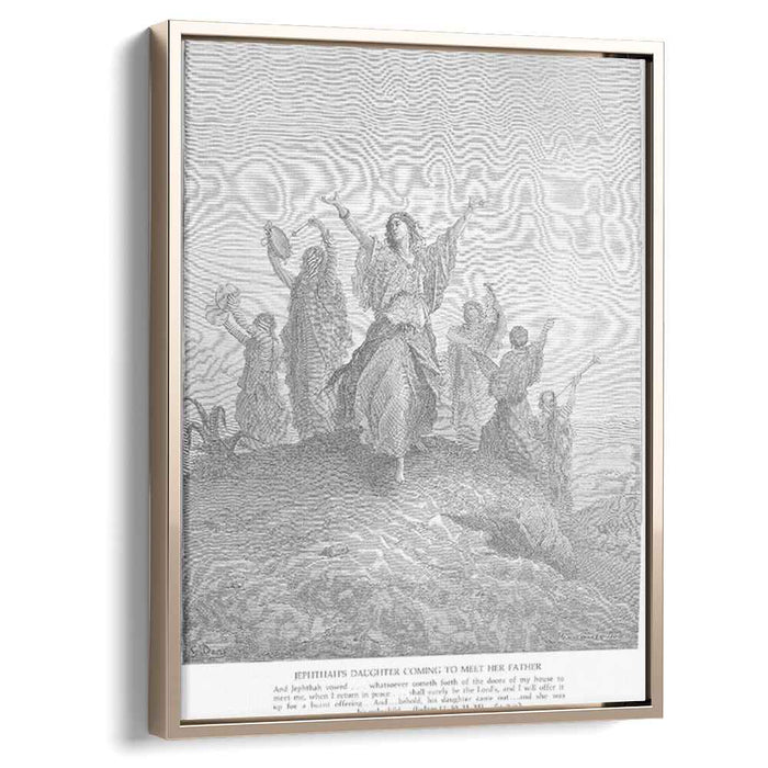 Jephthah's Daughter Comes to Meet Her Father by Gustave Dore