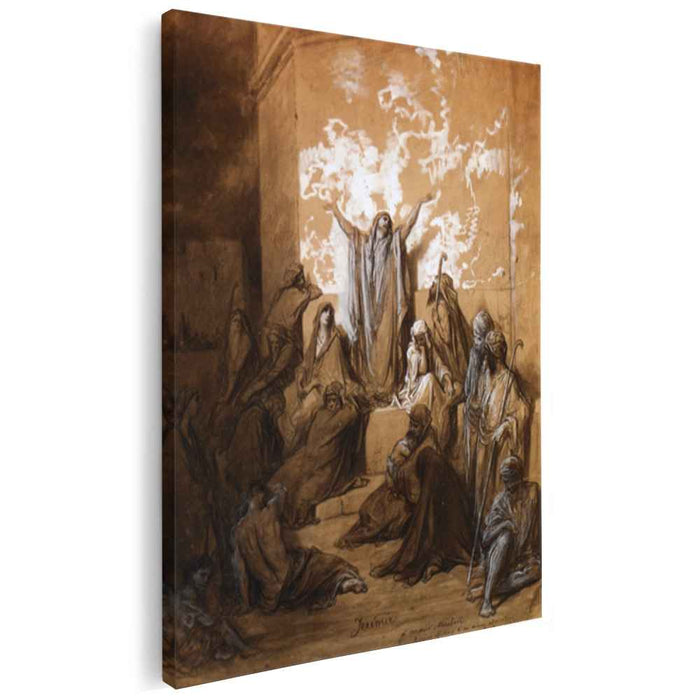 Jeremiah Preaching to His Followers by Gustave Dore