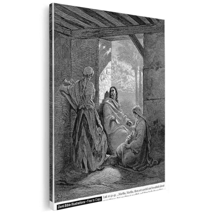 Jesus At The House Of Martha And Mary by Gustave Dore
