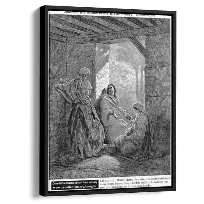 Jesus At The House Of Martha And Mary by Gustave Dore