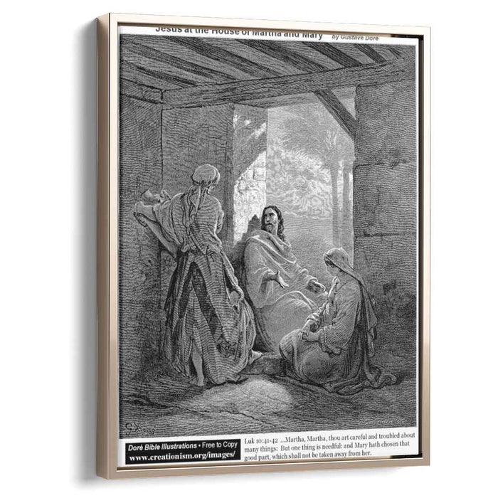 Jesus At The House Of Martha And Mary by Gustave Dore