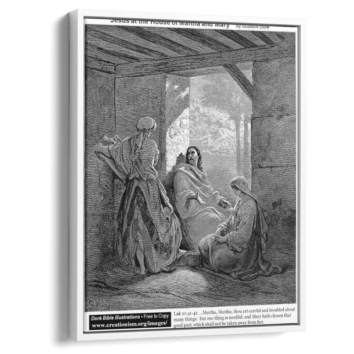 Jesus At The House Of Martha And Mary by Gustave Dore
