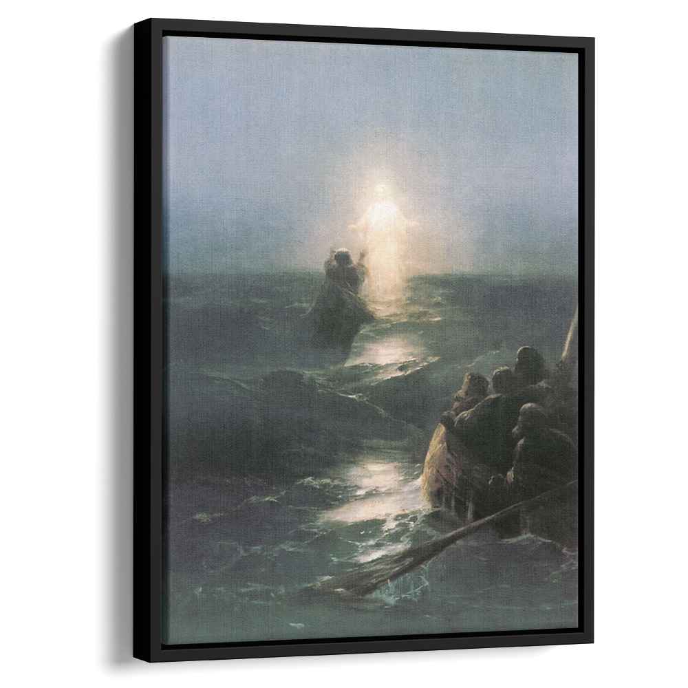 Jesus walks on water (1888) by Ivan Aivazovsky - Canvas Artwork
