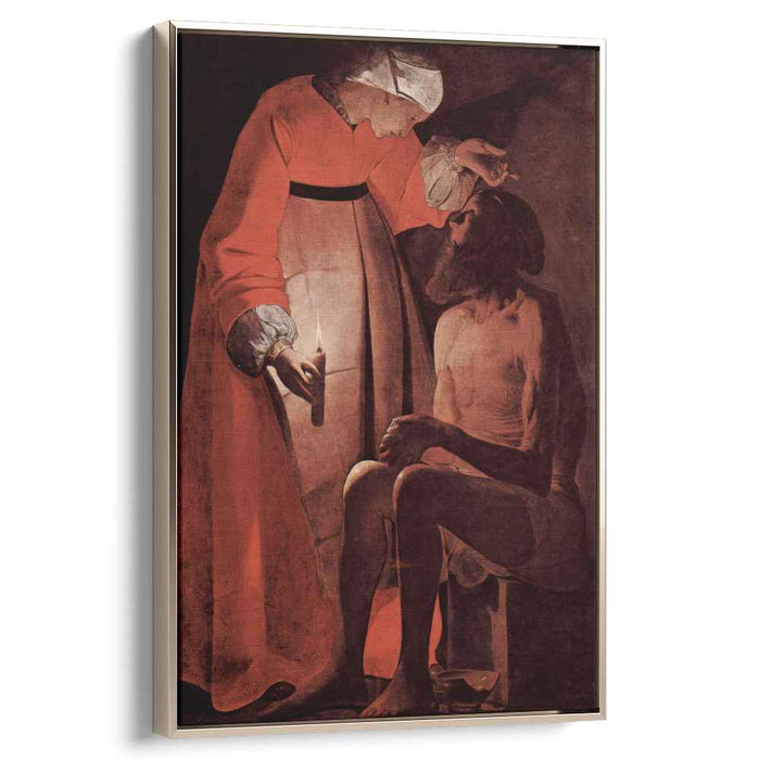 Job Mocked by His Wife (1635) by Georges de la Tour