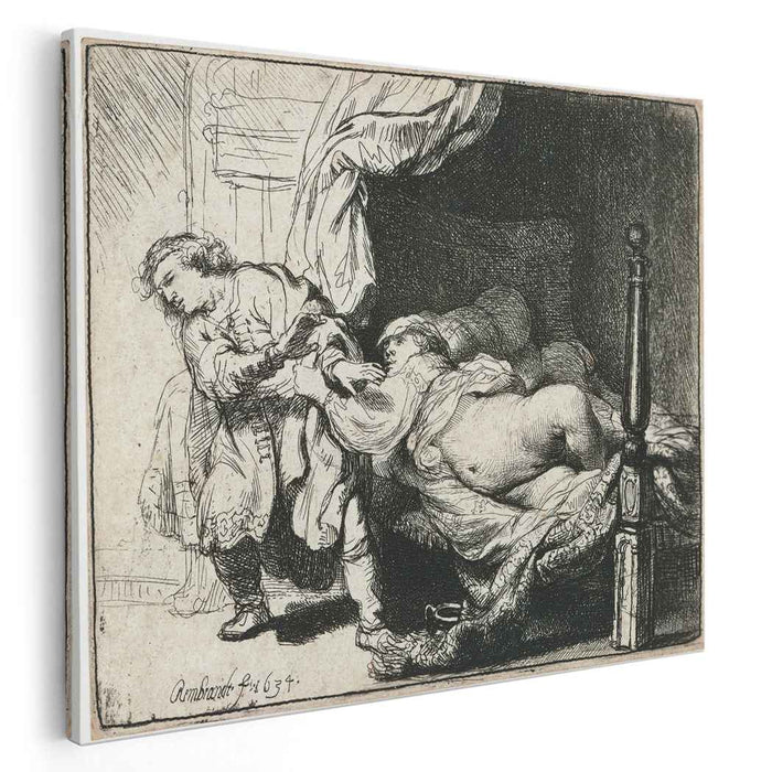 Joseph and Potiphar`s wife (1634) by Rembrandt