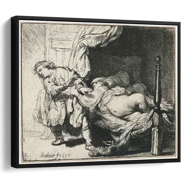 Joseph and Potiphar`s wife (1634) by Rembrandt