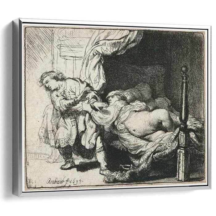 Joseph and Potiphar`s wife (1634) by Rembrandt
