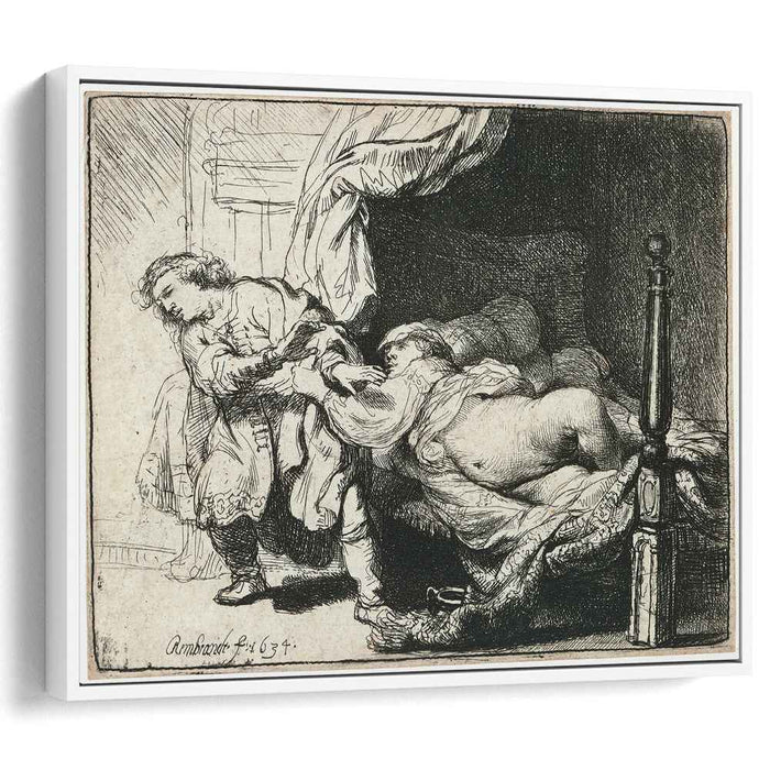 Joseph and Potiphar`s wife (1634) by Rembrandt