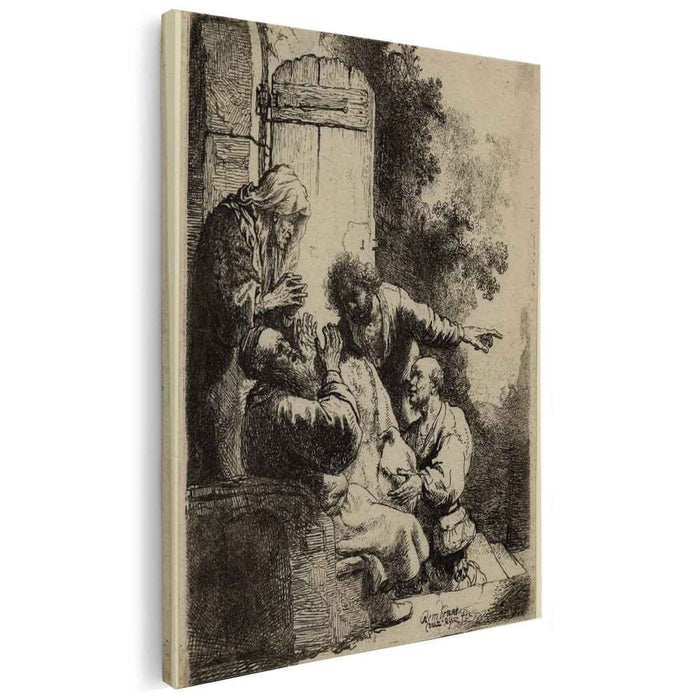 Joseph`s coat brought to Jacob (1633) by Rembrandt