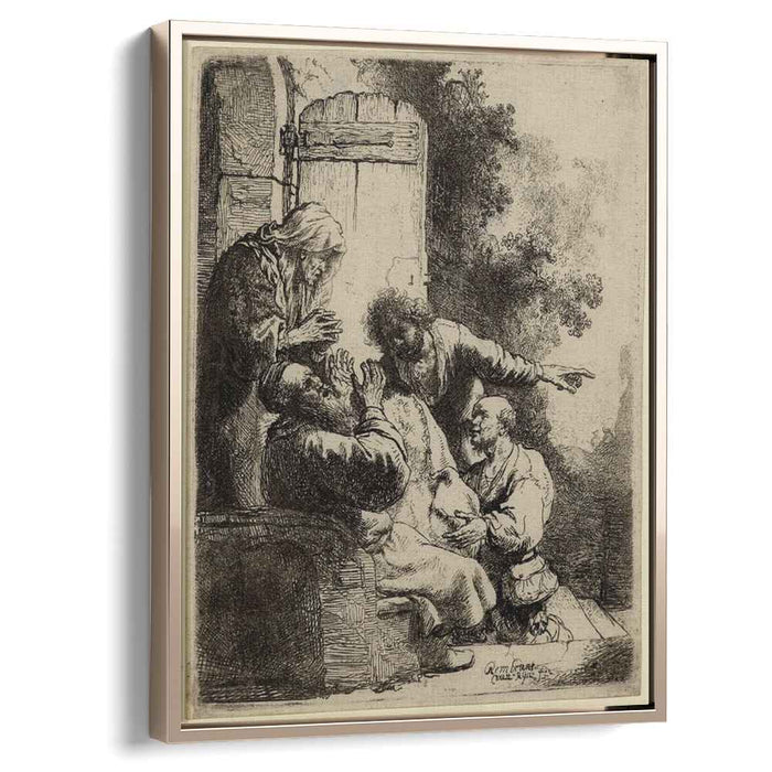 Joseph`s coat brought to Jacob (1633) by Rembrandt