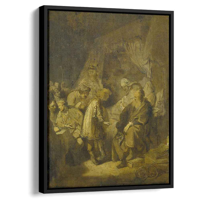 Joseph tells his dreams to his parents and brothers (1633) by Rembrandt