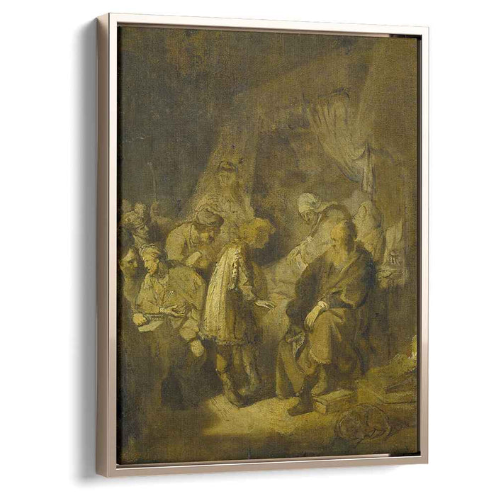 Joseph tells his dreams to his parents and brothers (1633) by Rembrandt