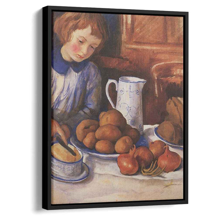 Katya at the kitchen table (1923) by Zinaida Serebriakova