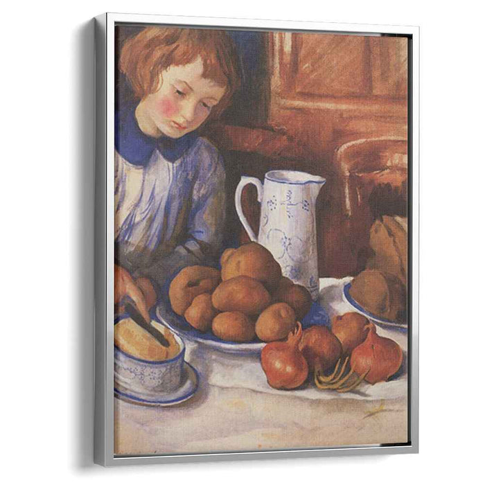 Katya at the kitchen table (1923) by Zinaida Serebriakova