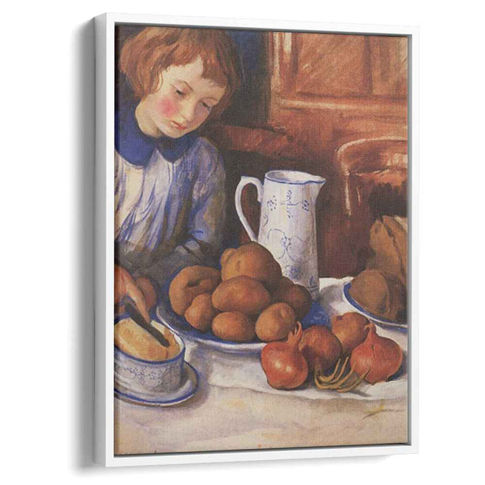 Katya at the kitchen table (1923) by Zinaida Serebriakova