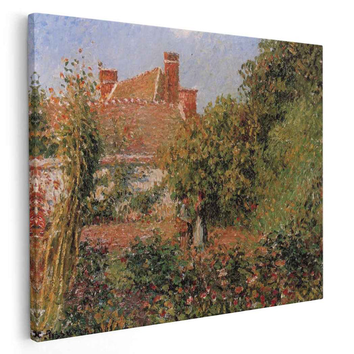 Kitchen Garden in Eragny, Afternoon by Camille Pissarro