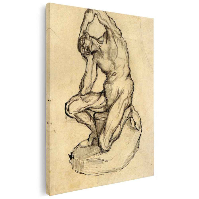 Kneeling Ecorche (1887) by Vincent van Gogh