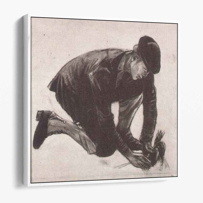 Kneeling Man, Planting (1881) by Vincent van Gogh