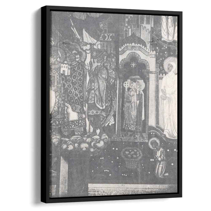 Kneeling warriors (Study of murals for the chapel in Pskov) (1914) by Nicholas Roerich