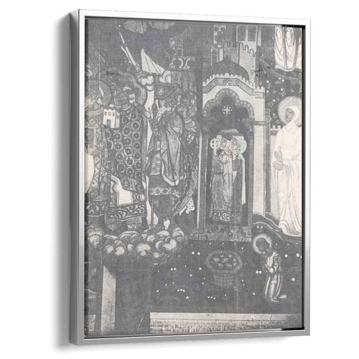 Kneeling warriors (Study of murals for the chapel in Pskov) (1914) by Nicholas Roerich