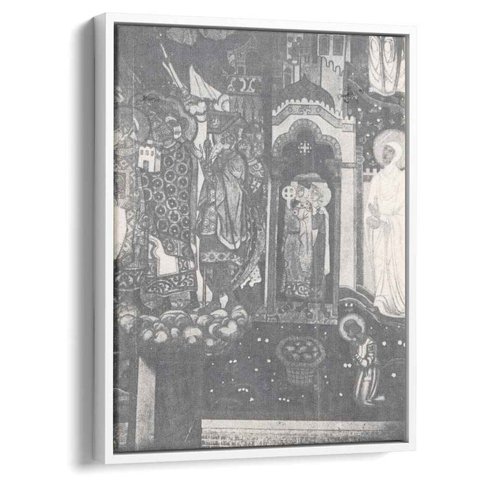 Kneeling warriors (Study of murals for the chapel in Pskov) (1914) by Nicholas Roerich