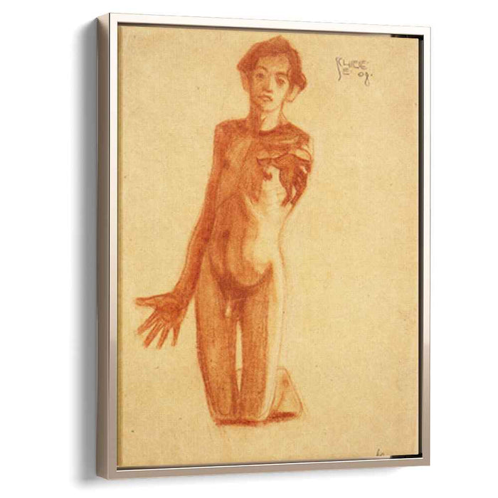 Kneeling Young Man (1908) by Egon Schiele