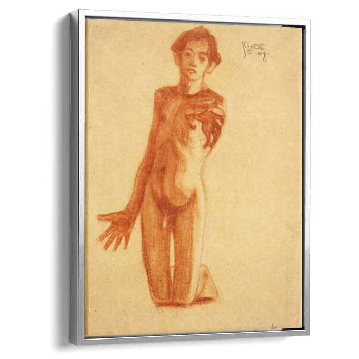 Kneeling Young Man (1908) by Egon Schiele