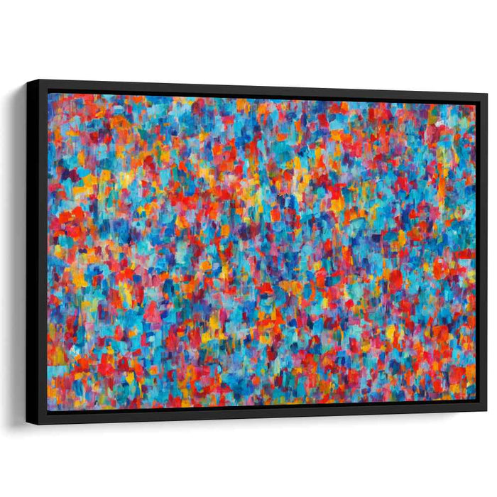 Color Harmony Abstraction: Abstract Color Symphony Canvas Art Print