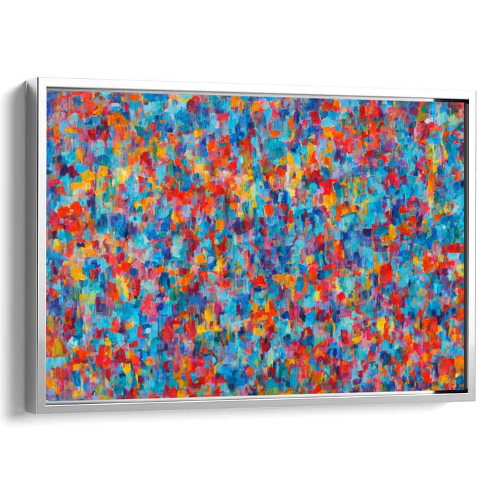 Color Harmony Abstraction: Abstract Color Symphony Canvas Art Print