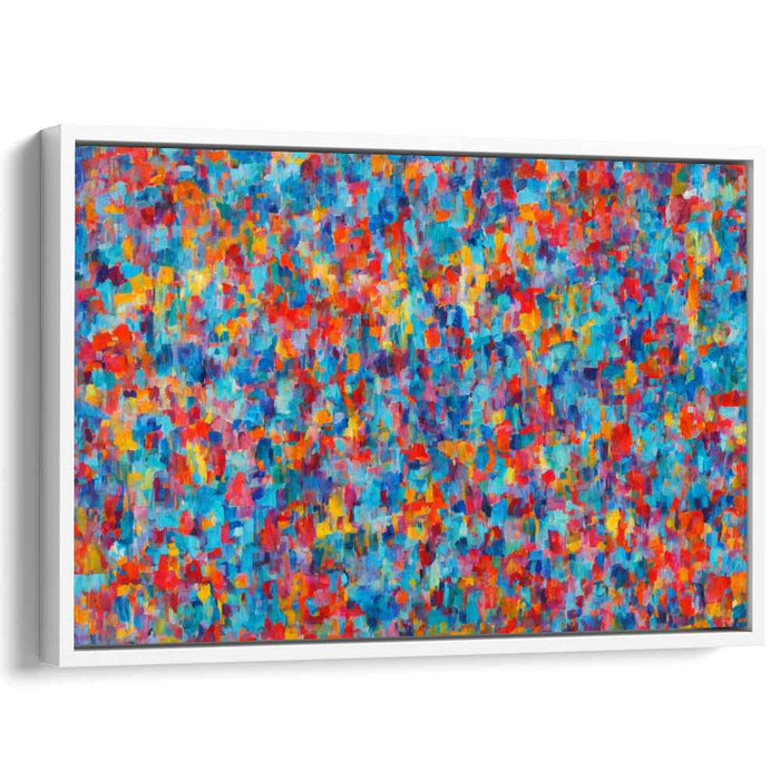 Color Harmony Abstraction: Abstract Color Symphony Canvas Art Print