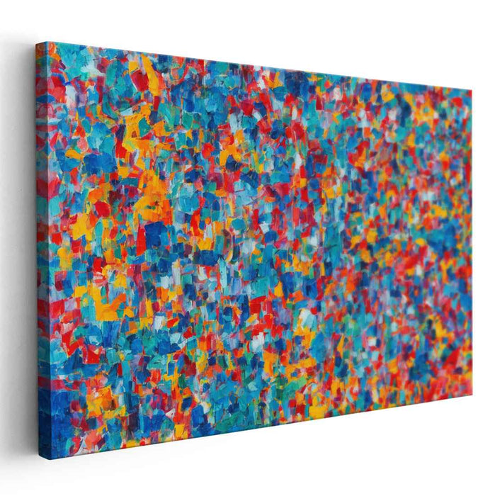 Bold Brushstroke Energy: Vibrant Abstract Expressionist Canvas Art
