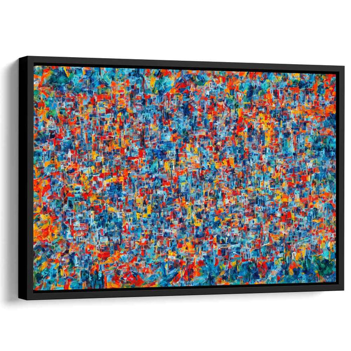 Vibrant Melody Composition: Abstract Expressionist Color Symphony Canvas Art Print