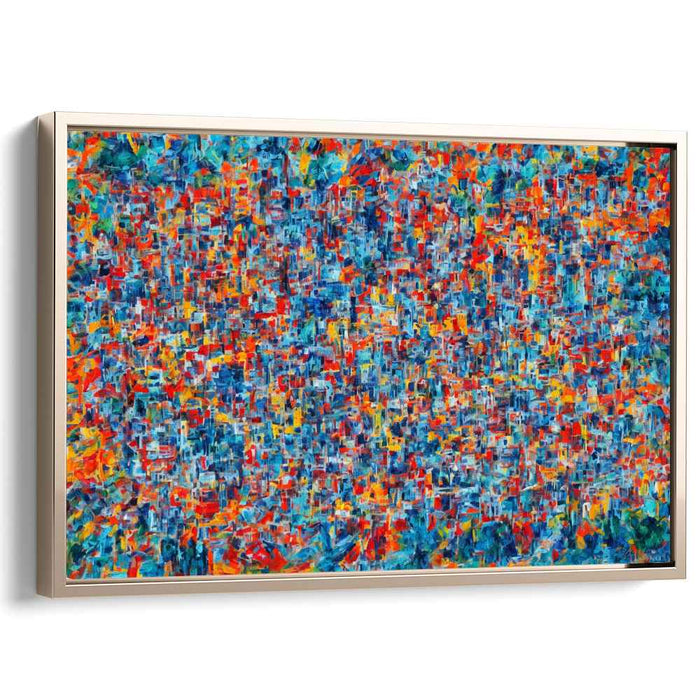 Vibrant Melody Composition: Abstract Expressionist Color Symphony Canvas Art Print