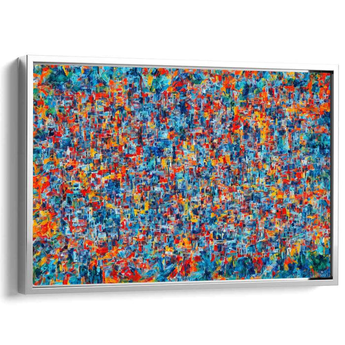 Vibrant Melody Composition: Abstract Expressionist Color Symphony Canvas Art Print
