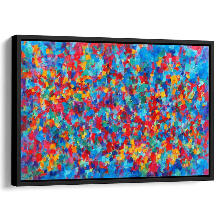 Spectral Expressionism: Abstract Expressionist Multicolor Canvas Art Print