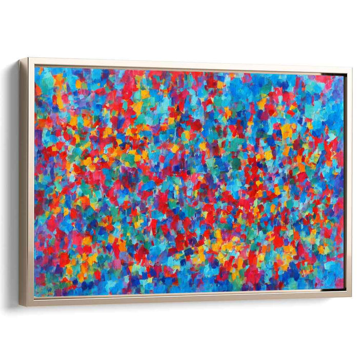 Spectral Expressionism: Abstract Expressionist Multicolor Canvas Art Print