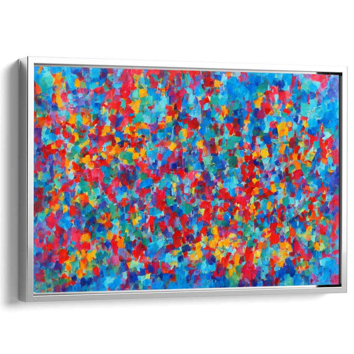 Spectral Expressionism: Abstract Expressionist Multicolor Canvas Art Print
