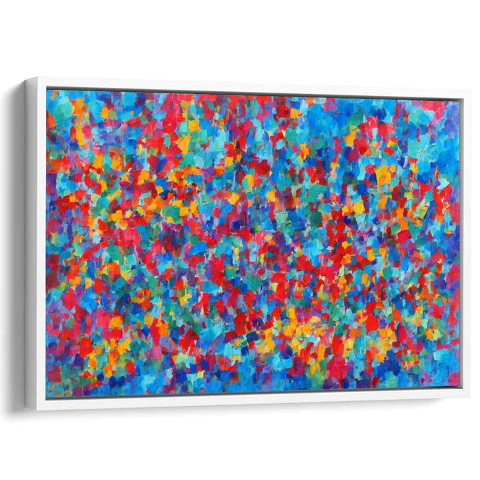 Spectral Expressionism: Abstract Expressionist Multicolor Canvas Art Print