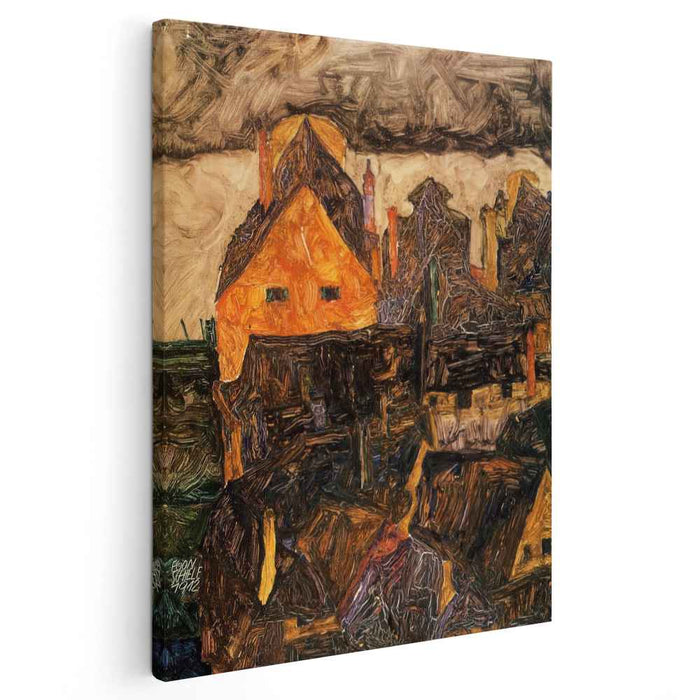 Krumau on the Molde (1912) by Egon Schiele