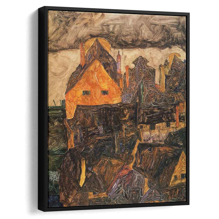 Krumau on the Molde (1912) by Egon Schiele