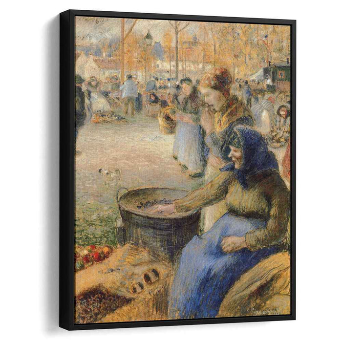La Marchande de Marrons, Fiore de la St. Martin, Pontoise by Camille Pissarro