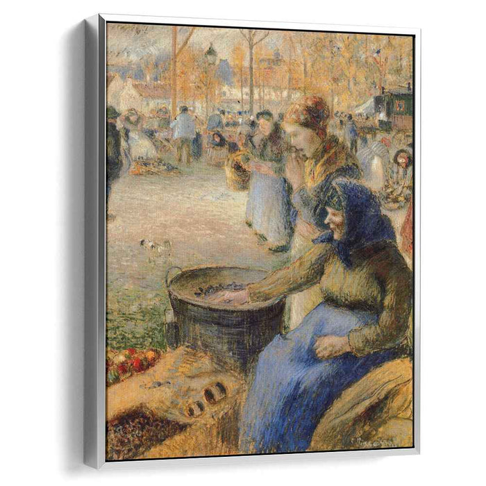 La Marchande de Marrons, Fiore de la St. Martin, Pontoise by Camille Pissarro