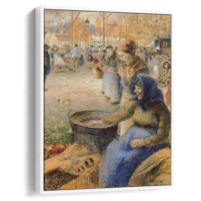 La Marchande de Marrons, Fiore de la St. Martin, Pontoise by Camille Pissarro
