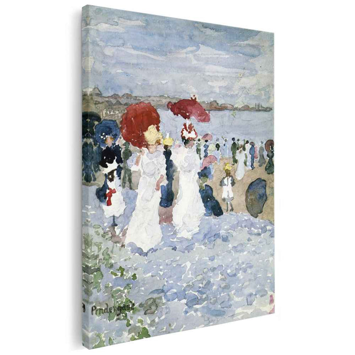 Ladies with Parasols (1897) by Maurice Prendergast